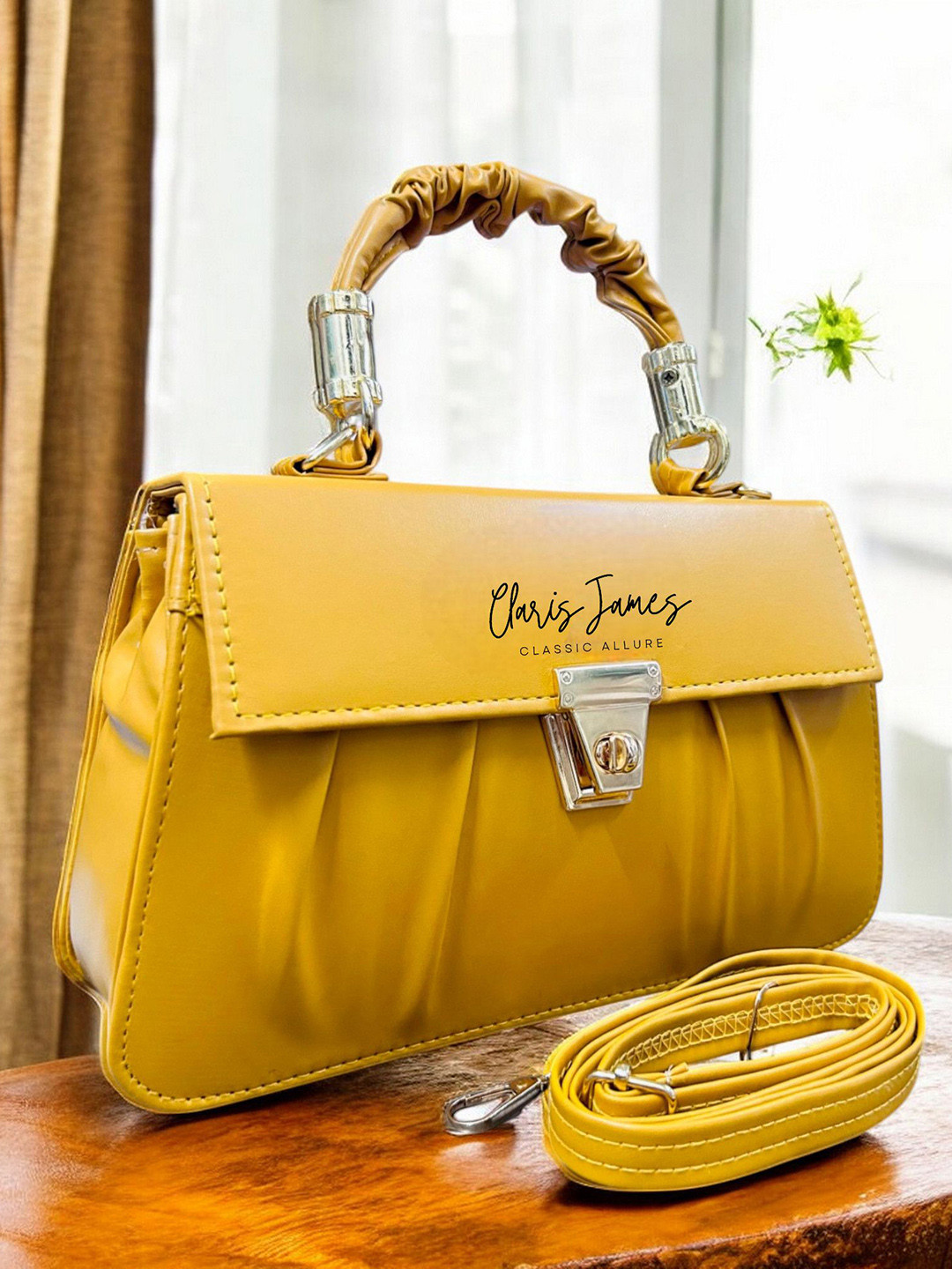 

CLARIS JAMES PU Sling Bag, Yellow