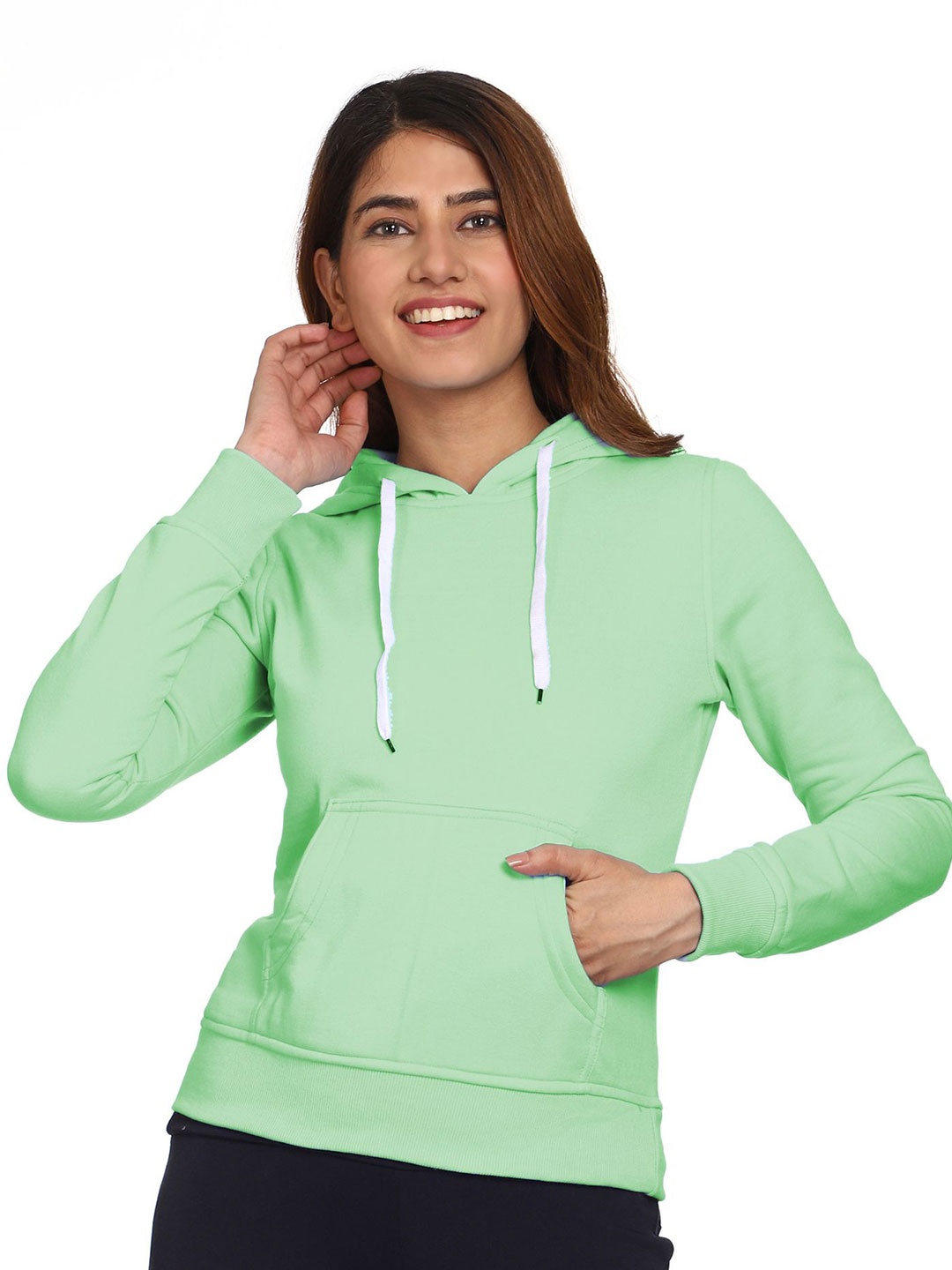 

ROARERS Women Hooded Sweatshirt, Green