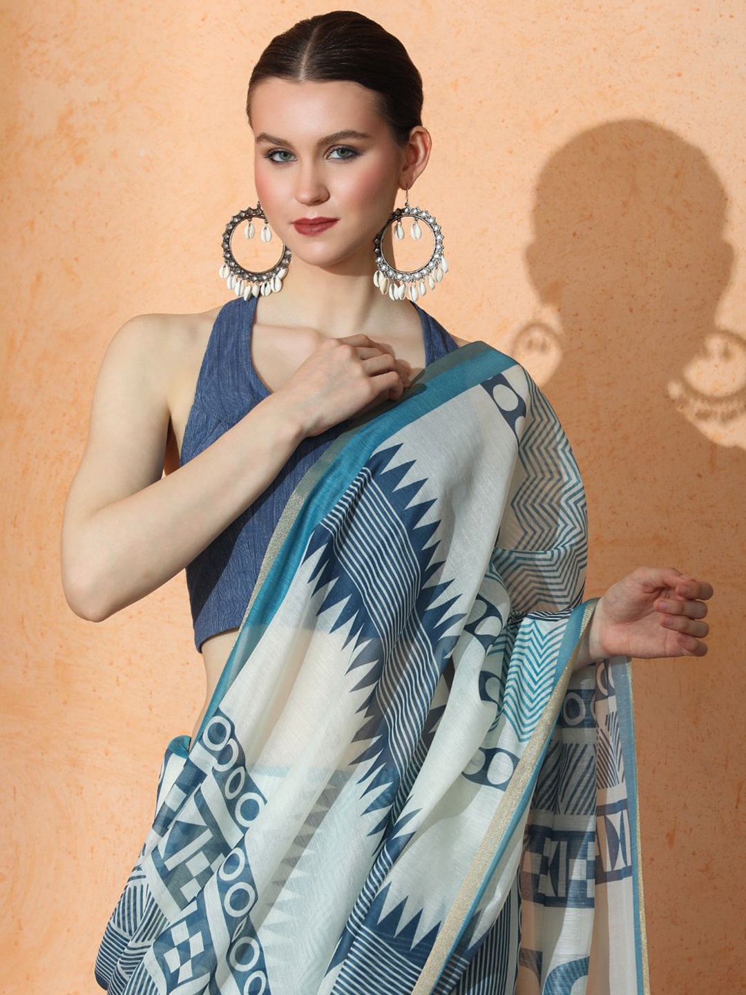 

Jaipur Kurti Designer Saree, Green