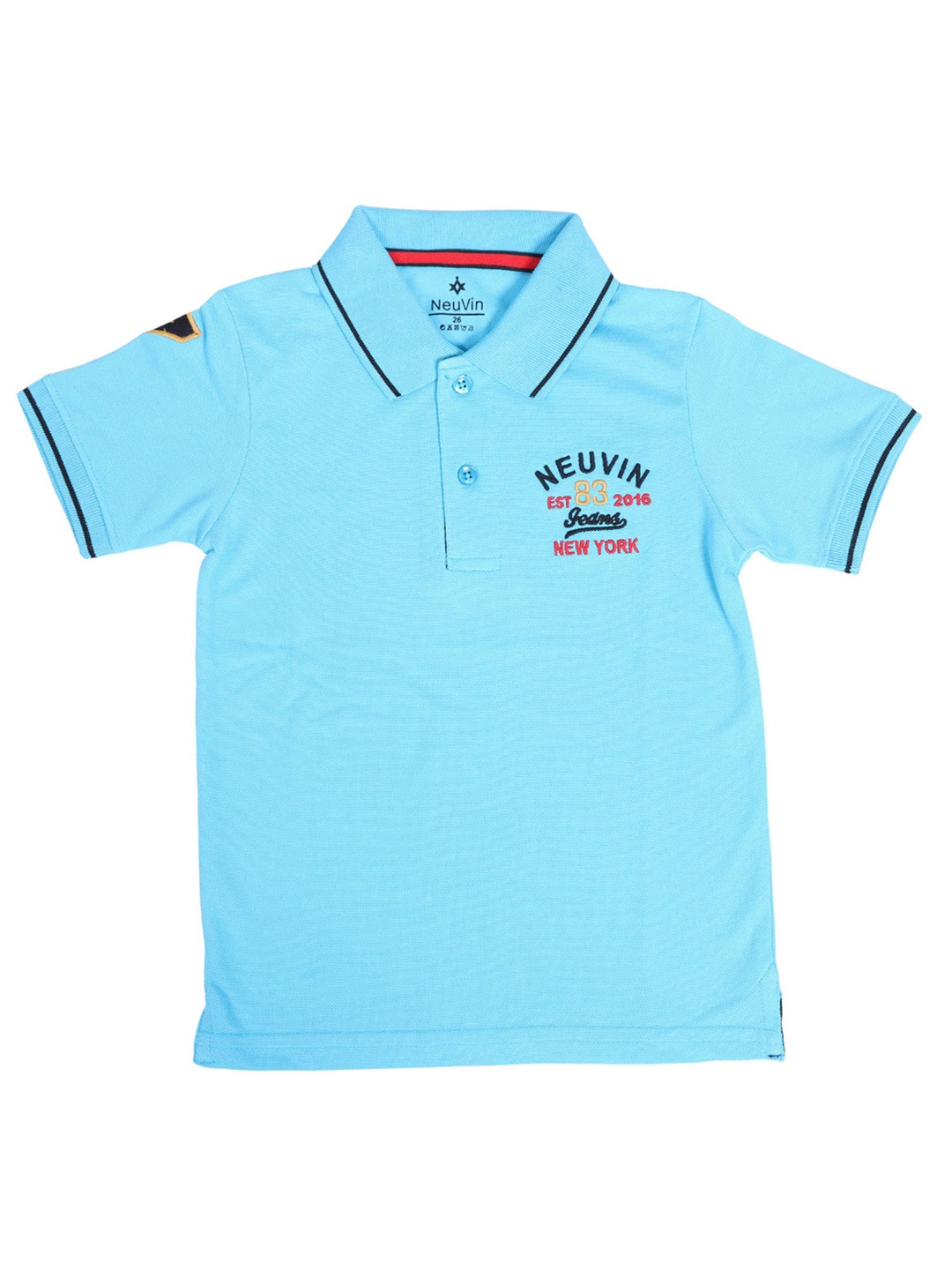 

NeuVin Boys Polo Collar T-shirt, Blue