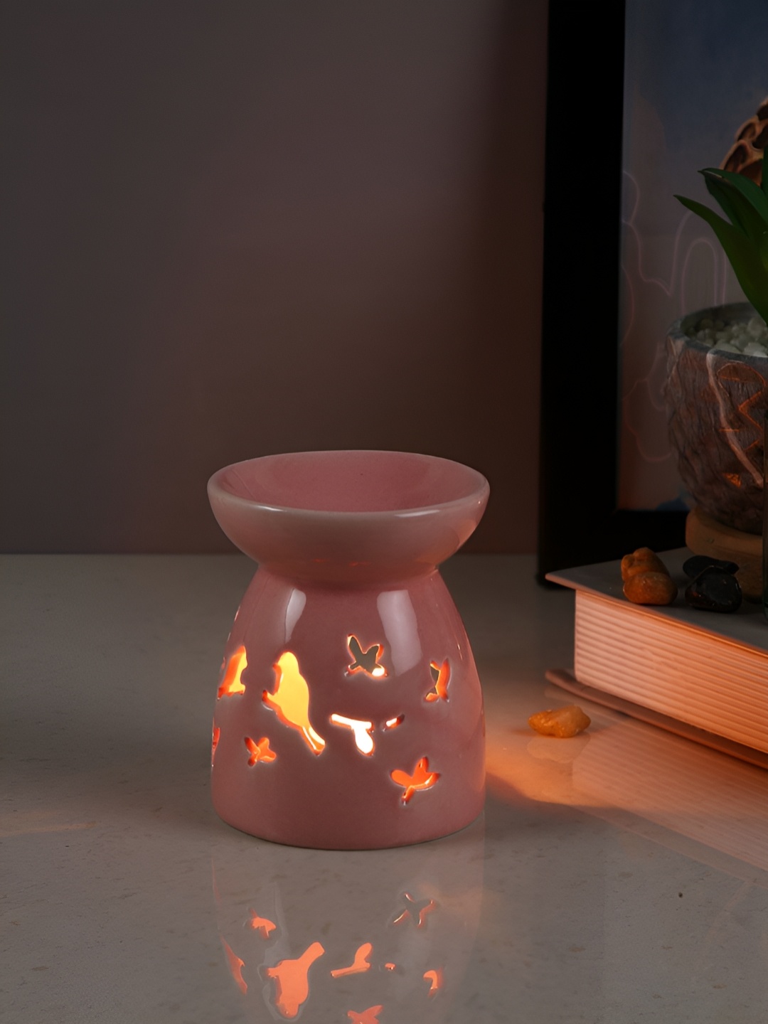 

TAYHAA Pink Textured Ceramic Aroma OilDiffusers