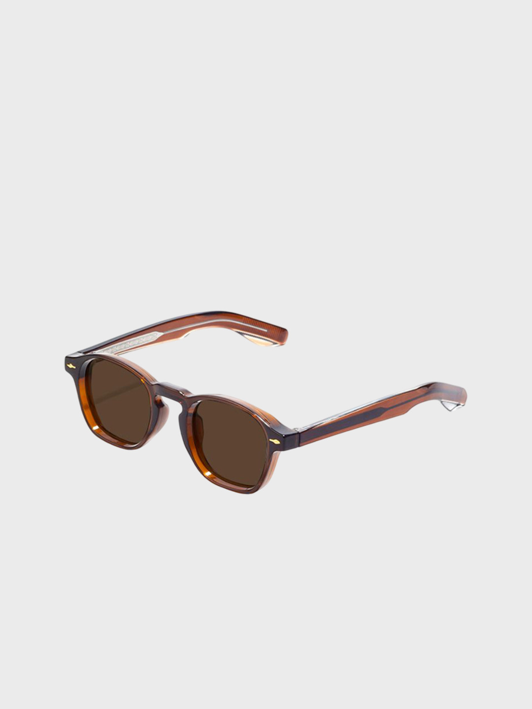 

SAM & MARSHALL Unisex Chad Sunglasses Polarized Square 400% UV Protection, Brown