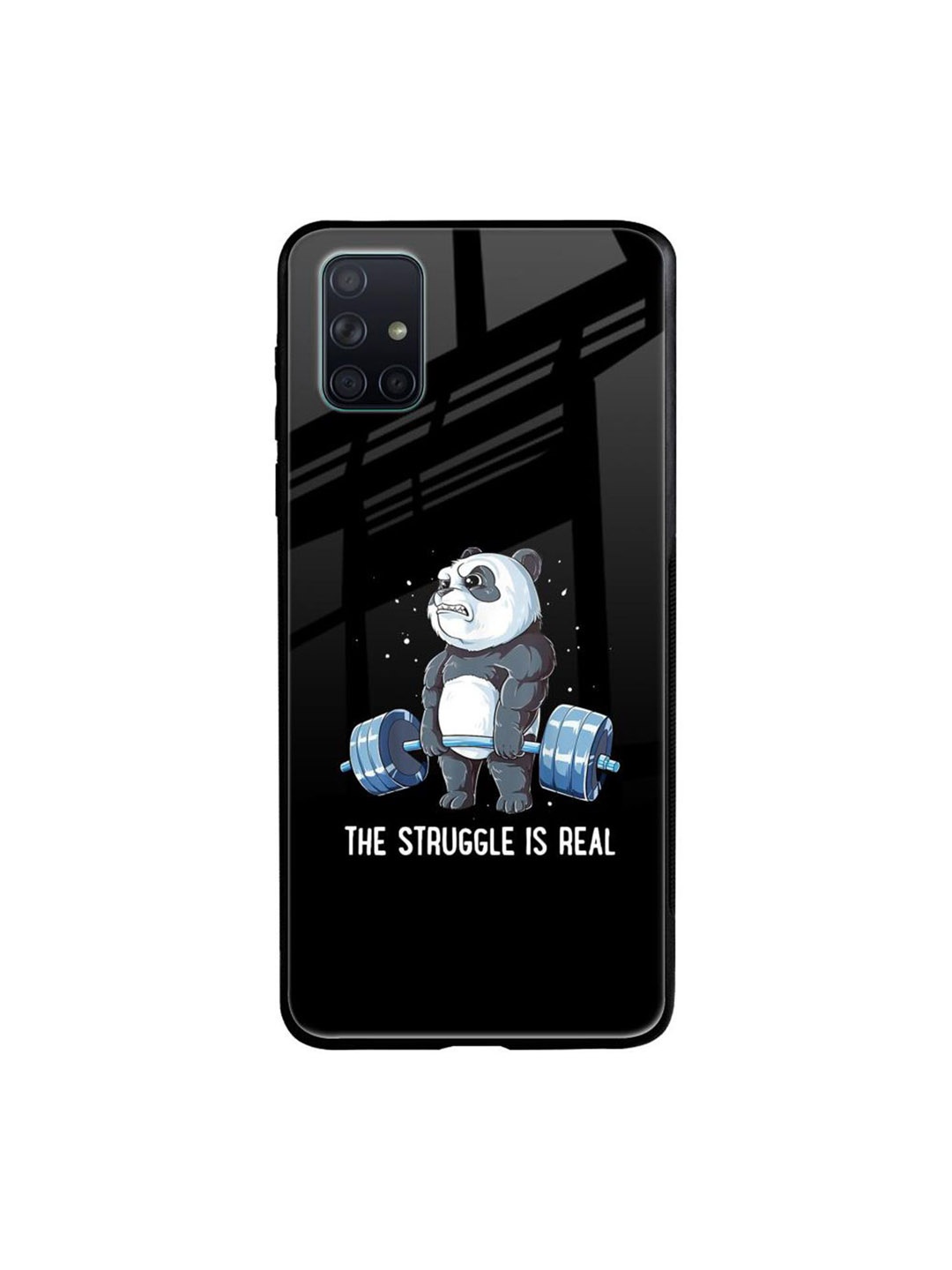 

QRIOH Cartoon Characters Printed Samsung Galaxy A51 Back Case Mobile Accessories, Black