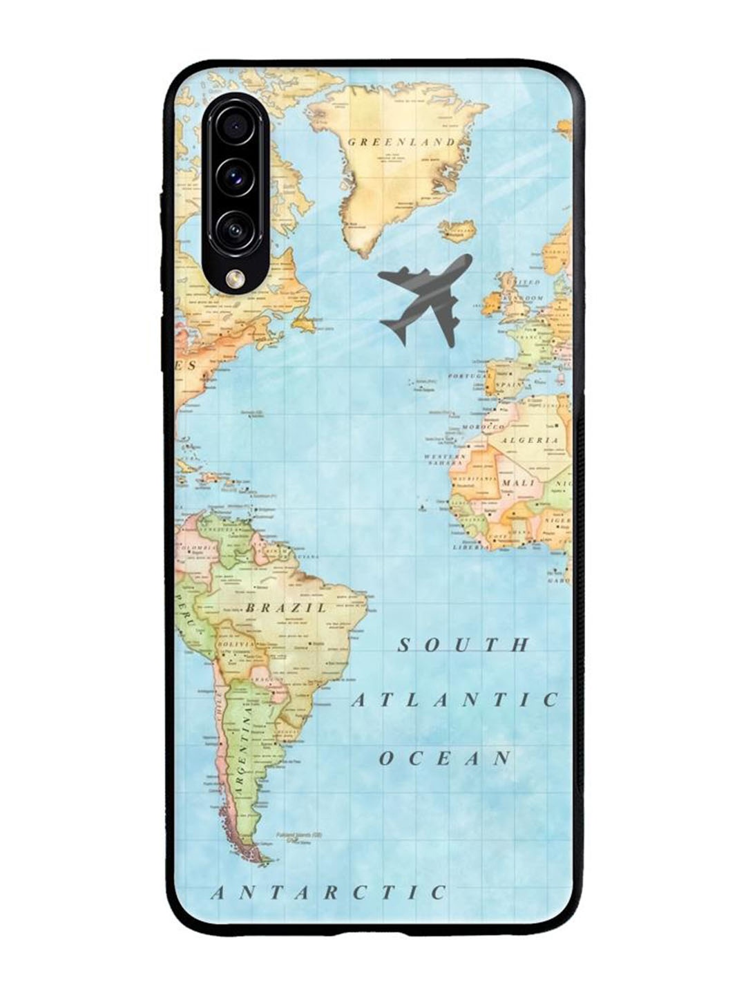

QRIOH Quirky Printed Samsung Galaxy A50s Back Case Mobile Accessories, Blue