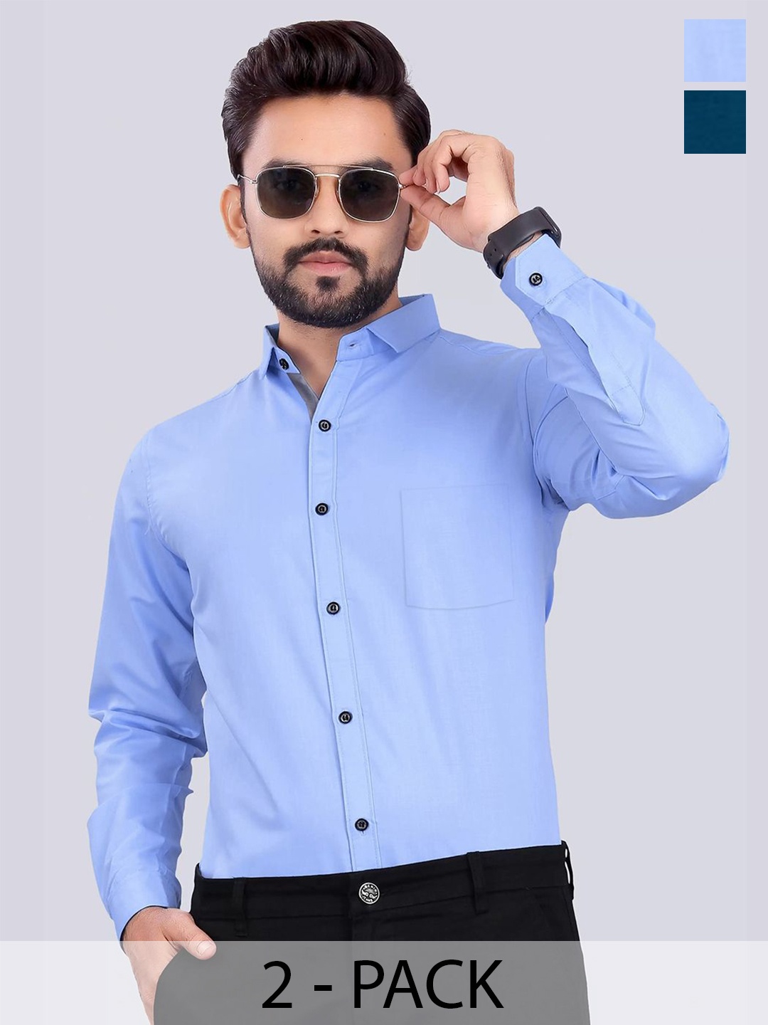 

Moda Rapido Men Standard Opaque Formal Shirt, Multi