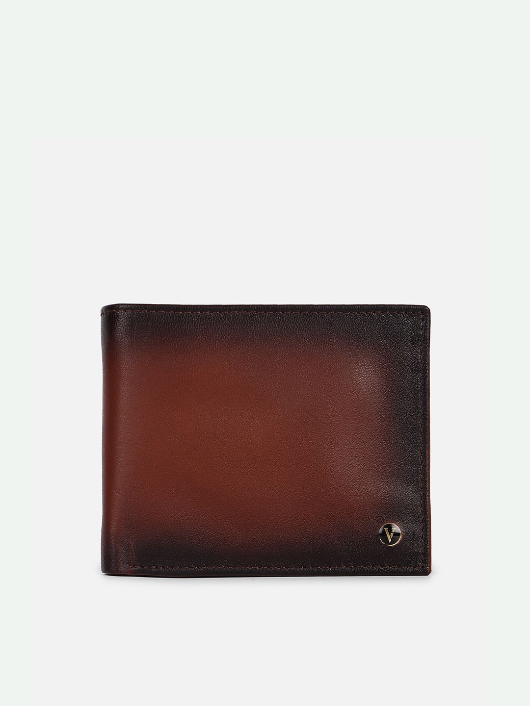 

Van Heusen Men Leather Two Fold Wallet, Brown