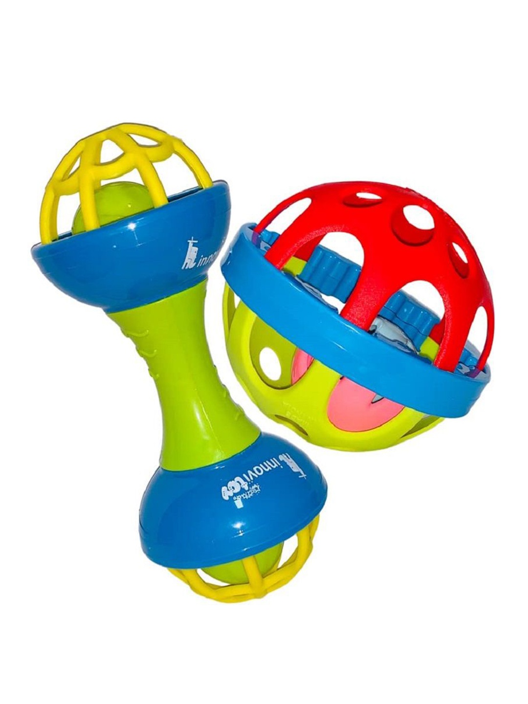 

ADKD Set of 2 BPA Free Rattle Toy Learning and Development Toys, Green