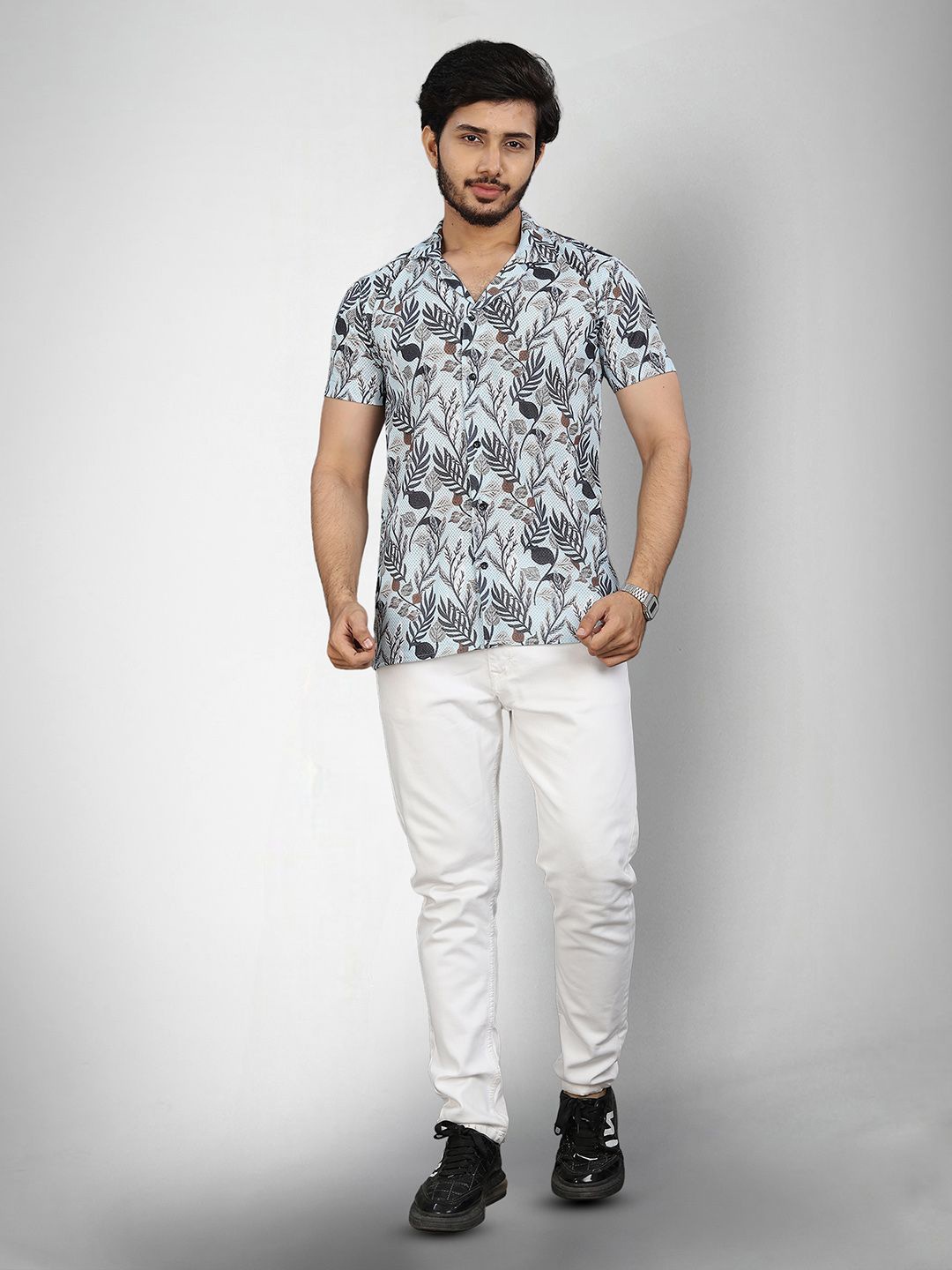 

Moda Rapido Men Original Opaque Printed Casual Shirt, Multi