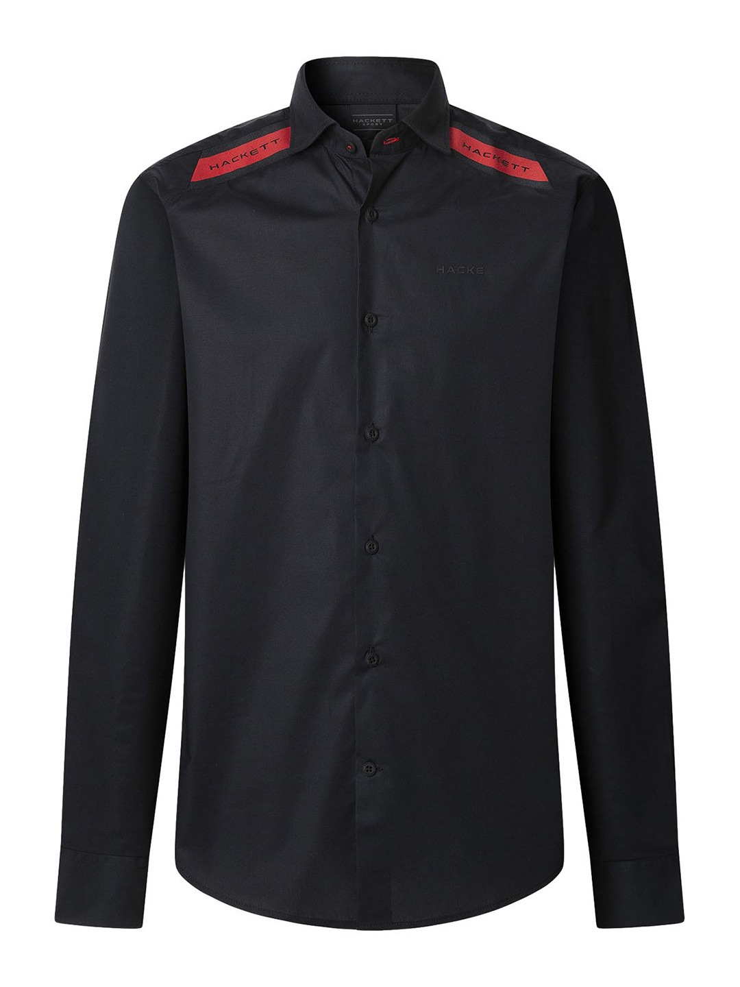 

HACKETT LONDON Men Slim Fit Opaque Casual Shirt, Black