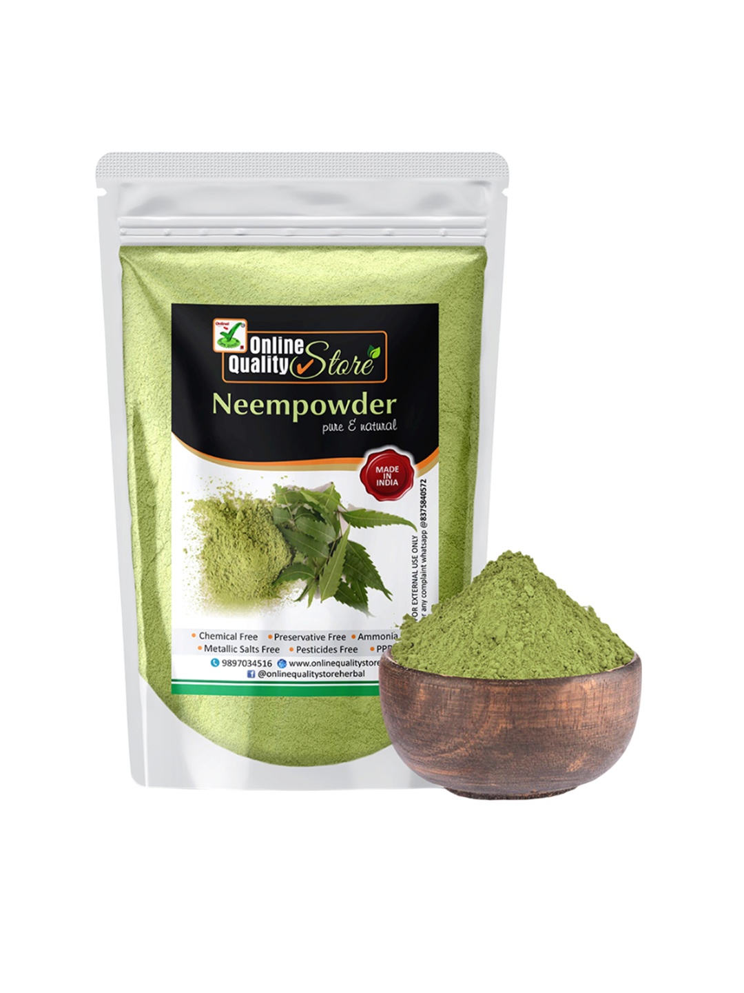 

Online Quality Store Pure And Natural Neem Powder - 150 g, Green
