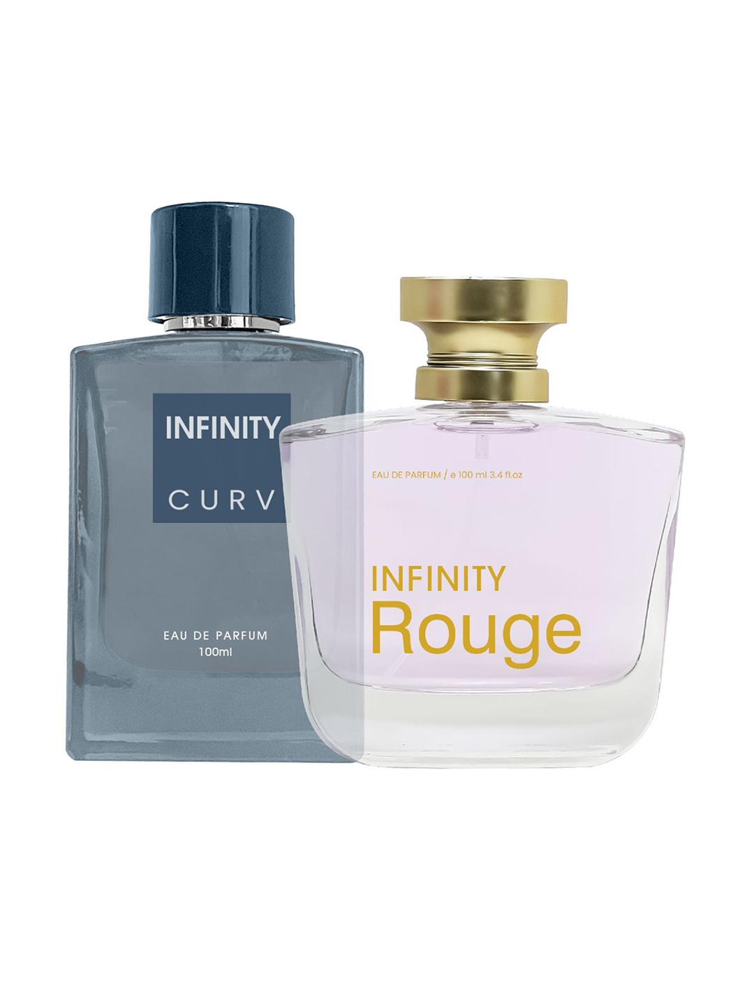 

Infinity Set Of 2 Curv And Rouge Eau De Parfum - 100 ml Each, Transparent
