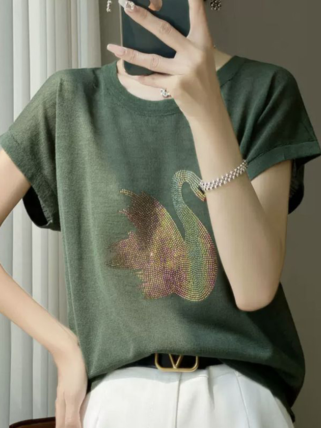 

StyleCast Women T-shirt, Green