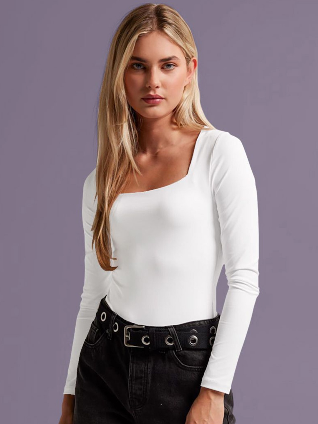 

Dream Beauty Women Full Sleeves Top, White