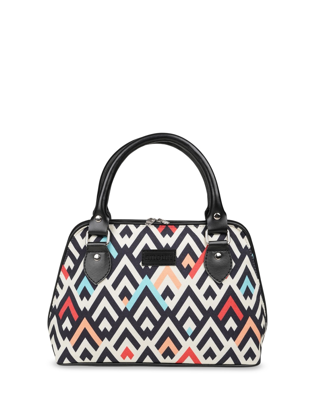 

Anouk Geometric Printed Structured Handheld Bag, Multi