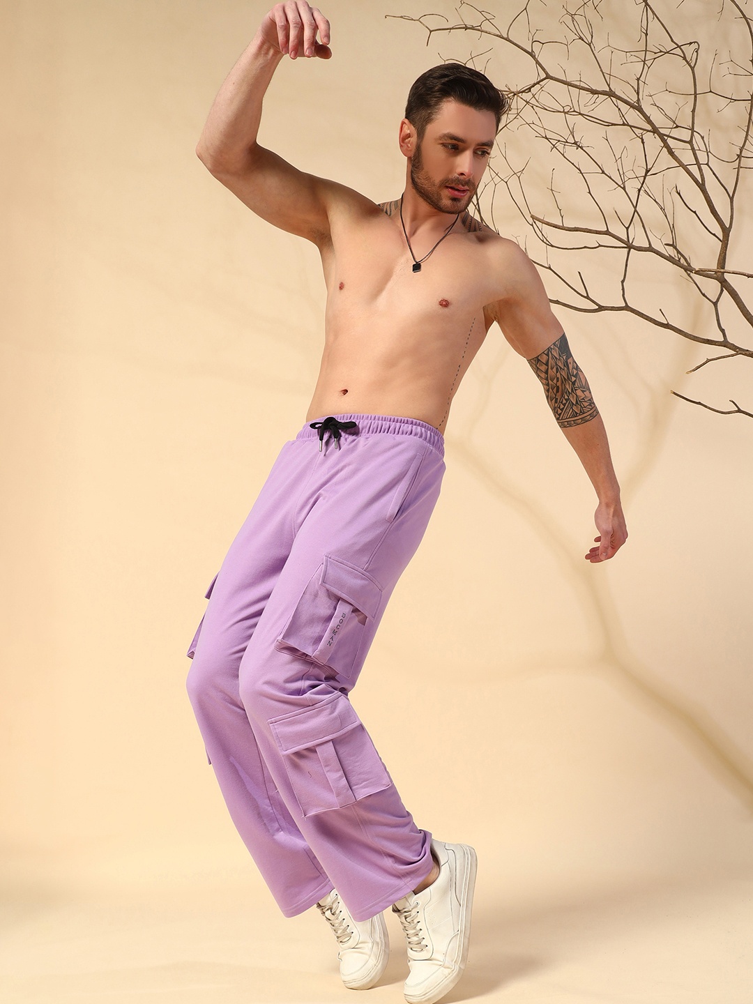 

Dogman Men Relaxed-Fit Cargos, Lavender