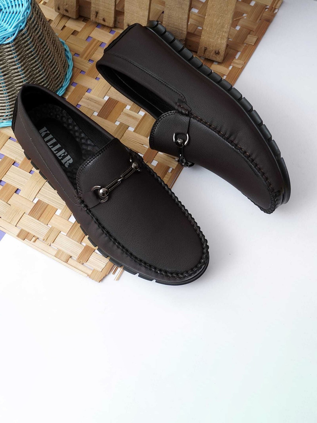 

Killer Men Striped Loafers, Brown