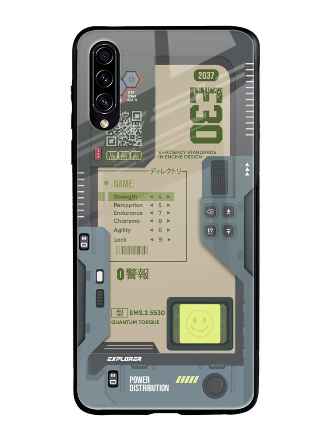 

QRIOH Typography Printed Samsung Galaxy A50s Back Case Mobile Accessories, Grey
