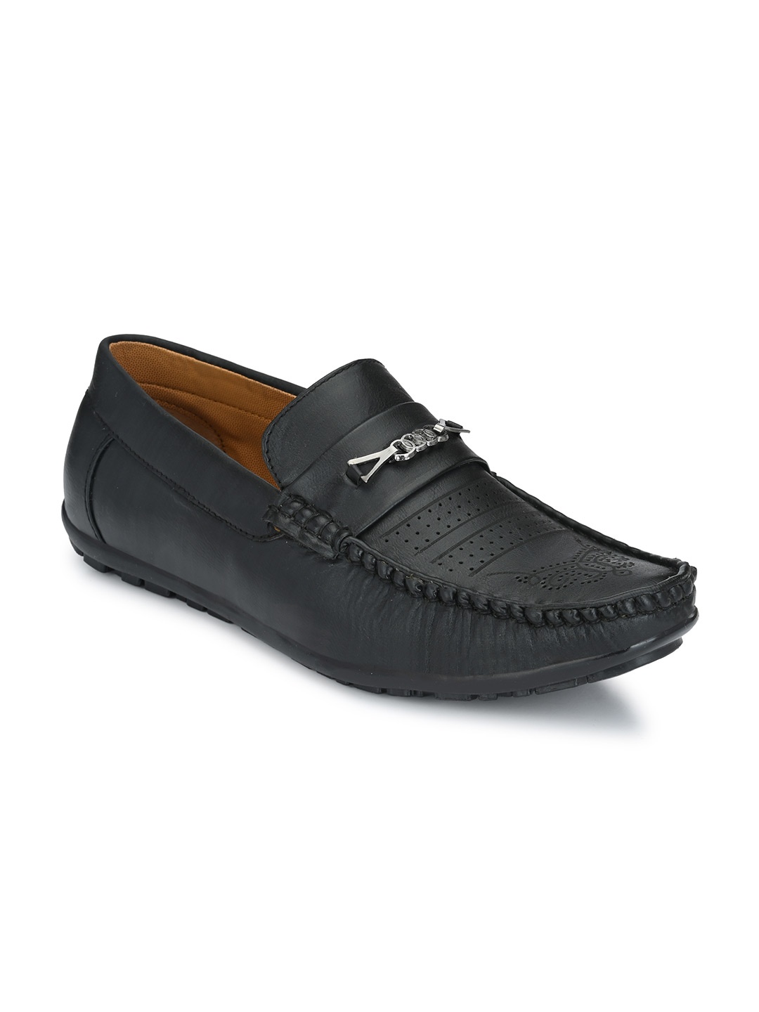 

Shoe Island Men Textured Loafers, Black