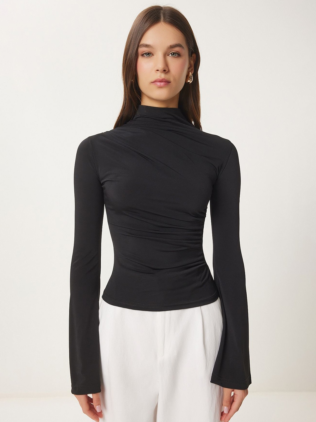 

Happiness istanbul Bell Sleeve Top, Na