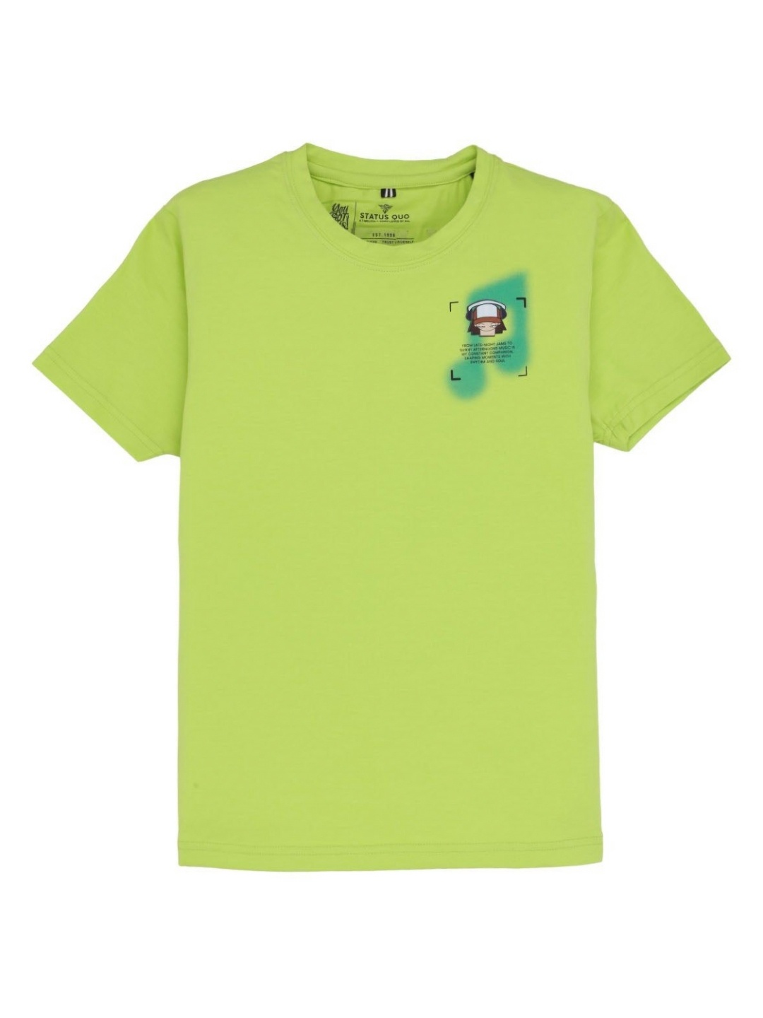 

Status Quo Boys Printed Applique T-shirt, Green