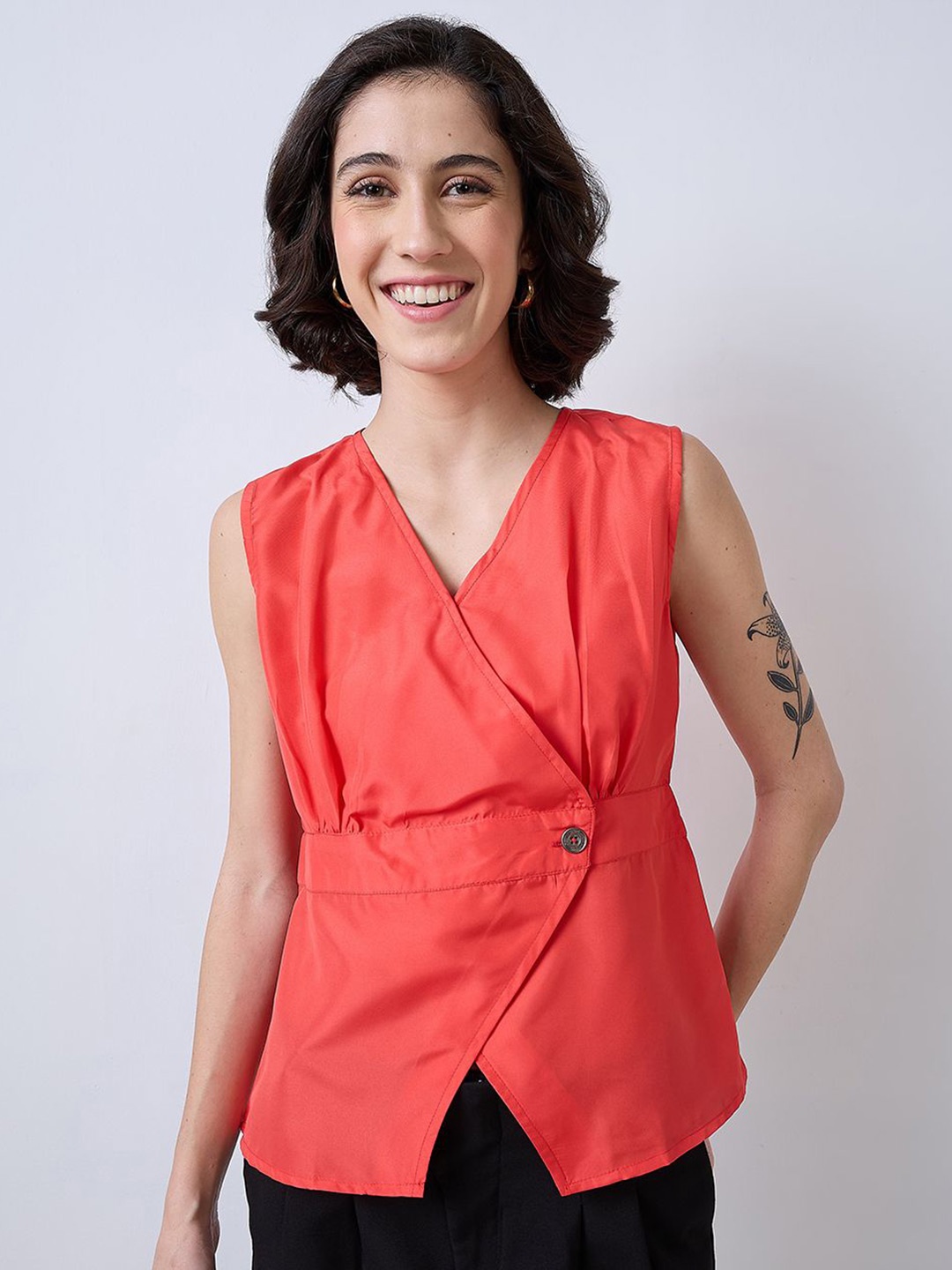 

SZN Wrap Top, Red