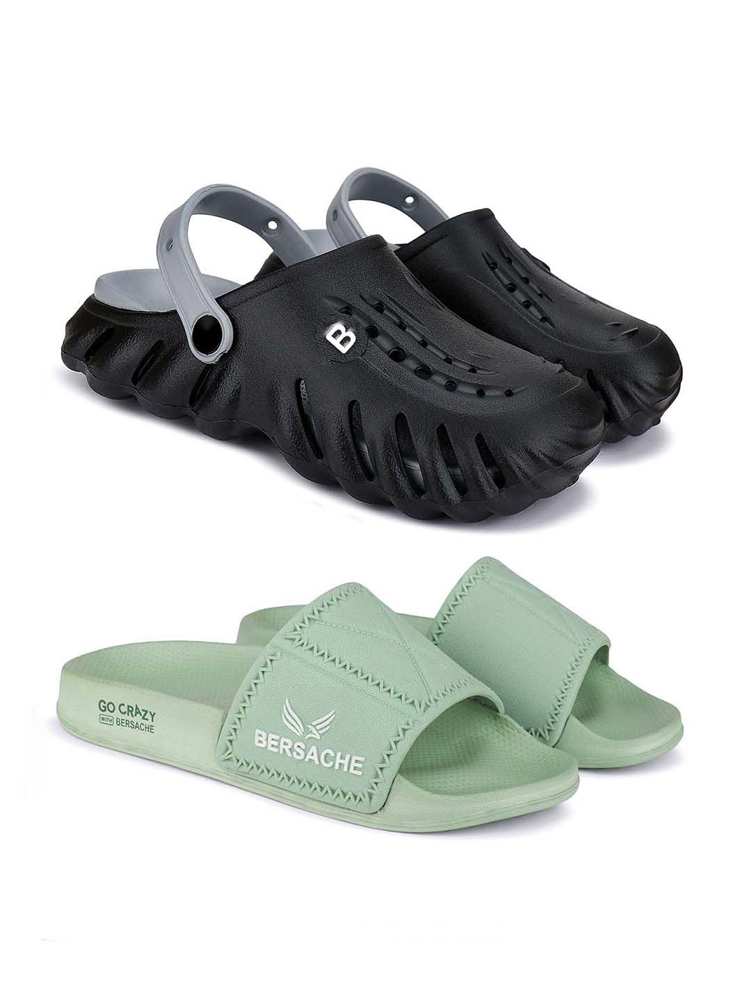 

BERSACHE Men Slip-On, Green