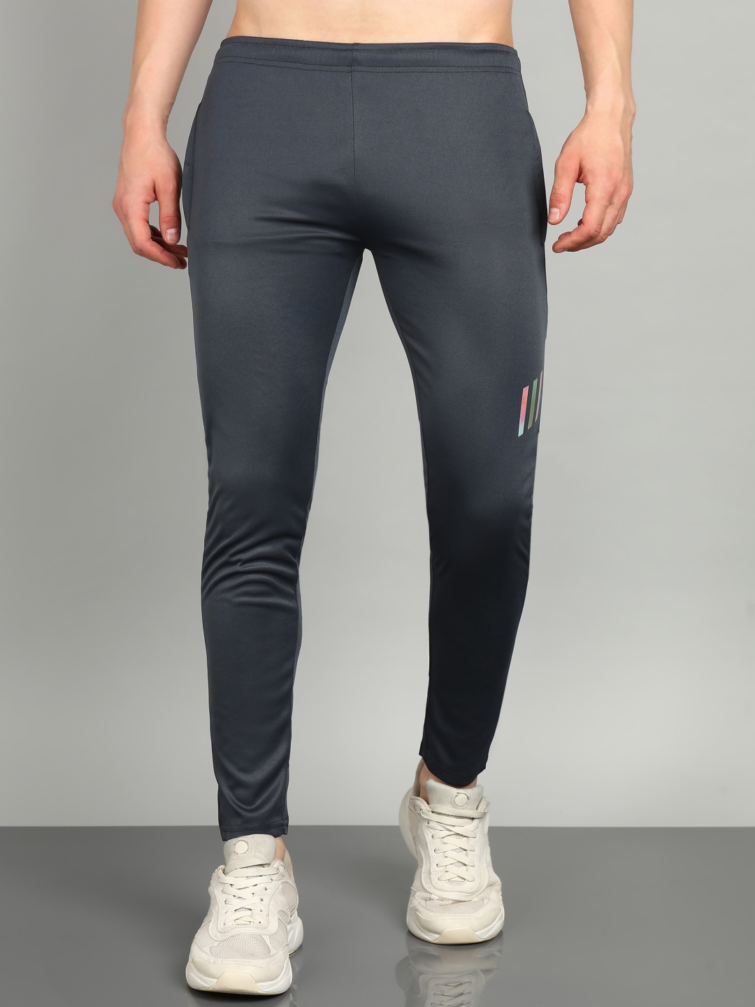 

Moda Rapido Men Slim Fit Stretchable Track Pants, Charcoal