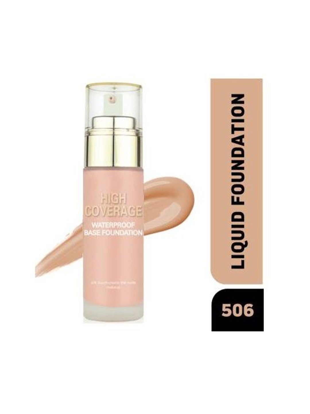 

MAKEUP FEVER High Coverage Waterproof Base Liquid Foundation - 50g - Shade - 506, Beige