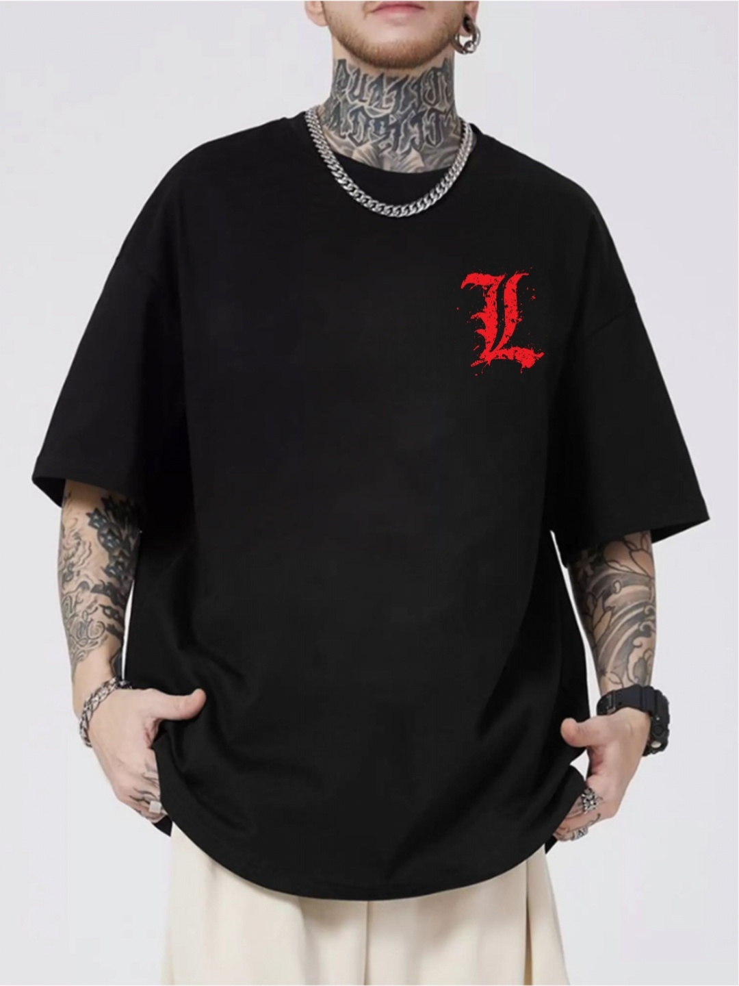 

ZEN1 FASHION Men Printed Abzorb Pockets T-shirt, Black