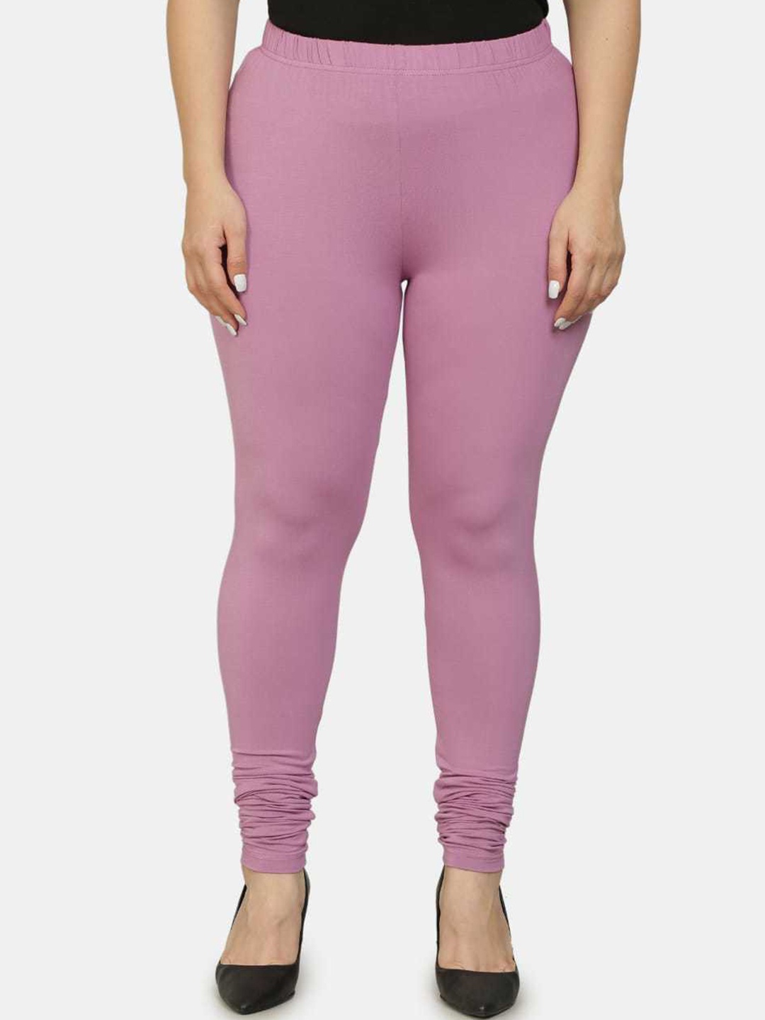 

URBAN KANYA Mid-Rise Churidar-Length Leggings, Lavender