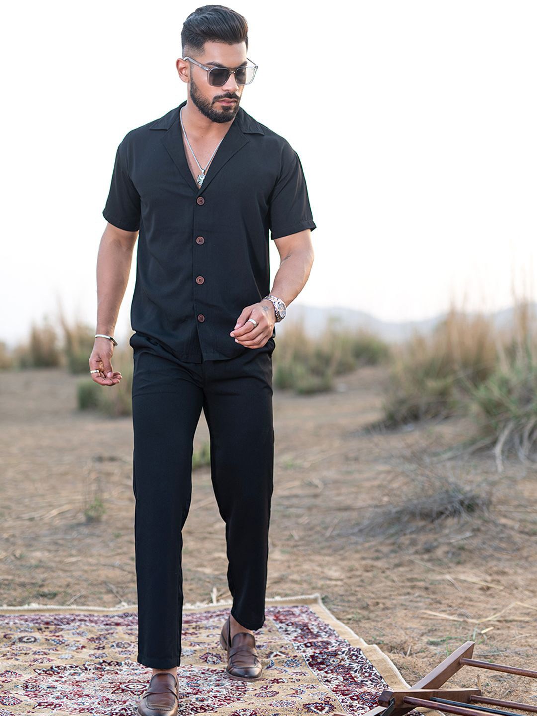 

Tistabene Shirt With Trousers Co-Ords, Black