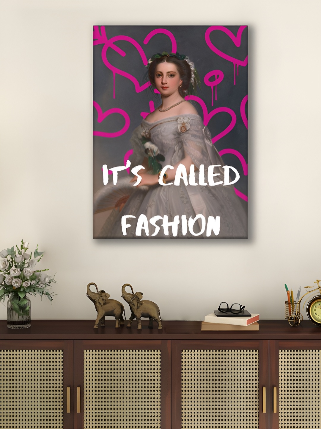 

Myntra Elegant Homes Pink & White 1 Piece Canvas Other Wall Paintings