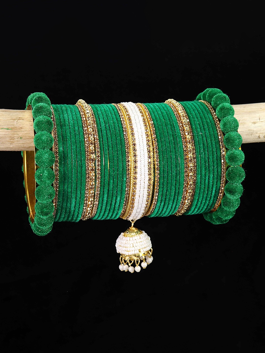 

ZULKA Set Of 74 Metal Bangles, Gold