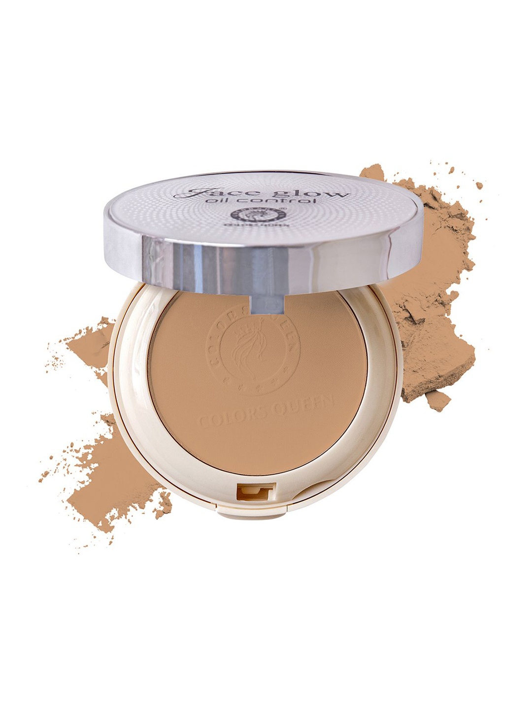 

Colors Queen Face Glow 2-In-1 Oil Control Compact- Shade- 05, Beige