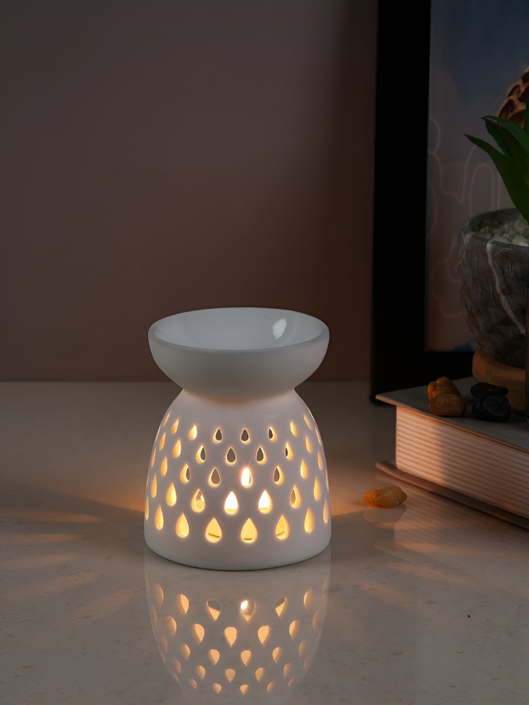 

TAYHAA White Textured Ceramic Aroma OilDiffusers