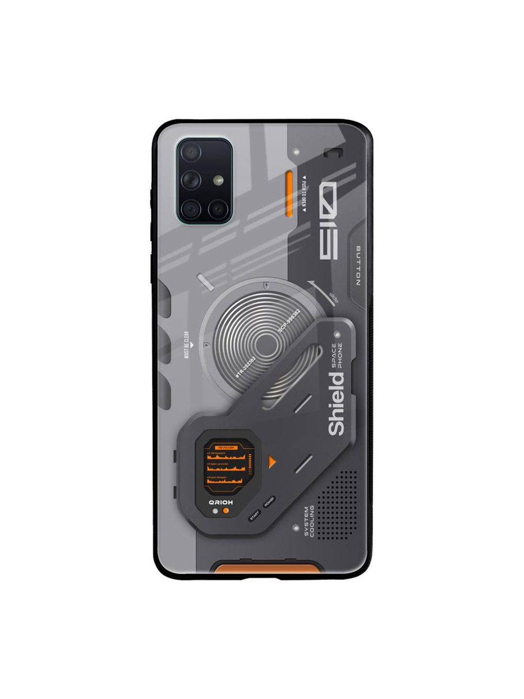 

QRIOH Typography Printed Samsung Galaxy A51 Back Case Mobile Accessories, Grey