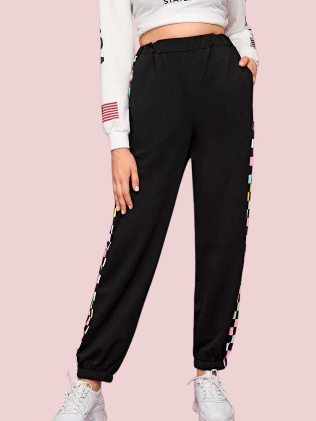 

Milastru Lycra Printed Casual Jegging, Black