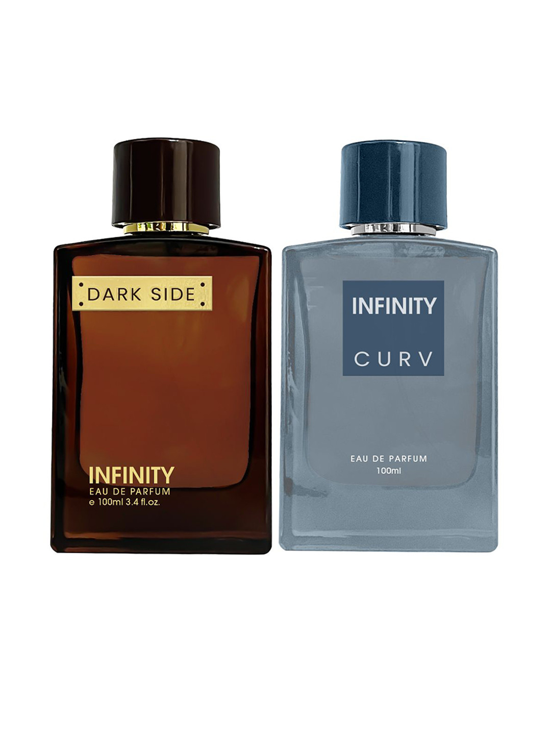 

Infinity Set Of 2 Dark Side And Curv Eau De Parfum - 100 ml Each, Transparent