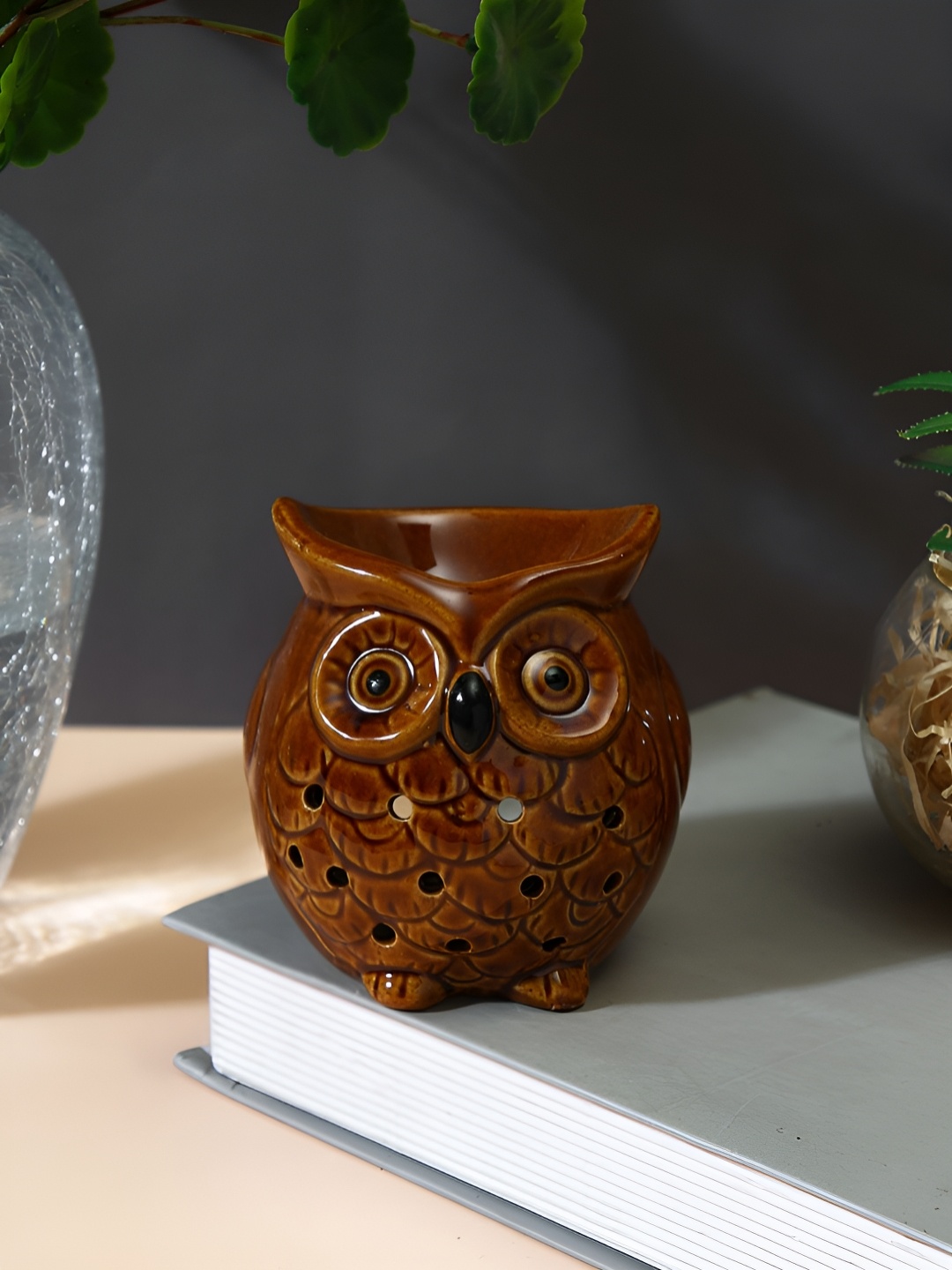 

TAYHAA Brown Ceramic Owl Aroma OilDiffusers