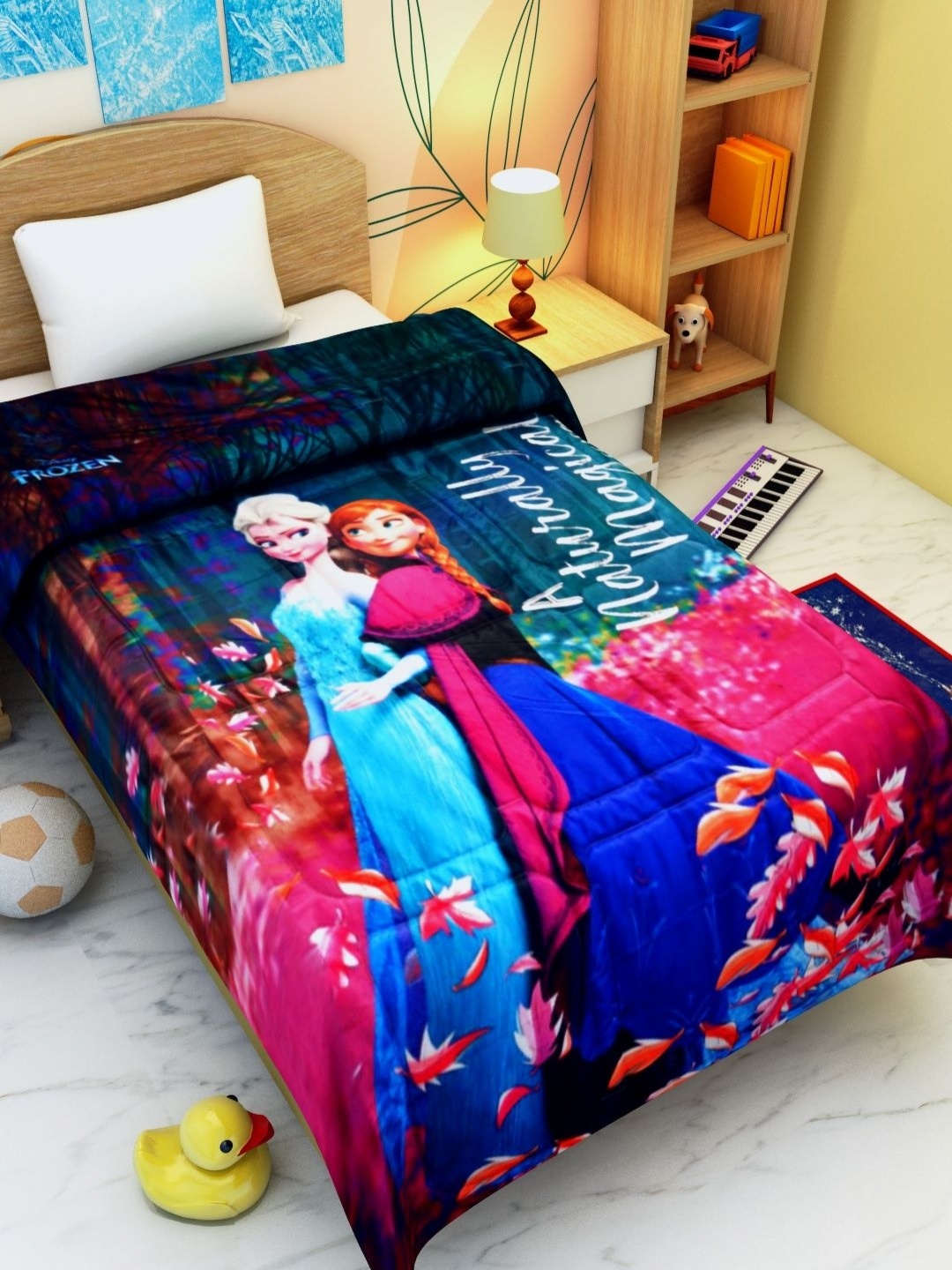 

Disney Red & Blue Cartoon Characters 300 GSM Single Bed Dohar