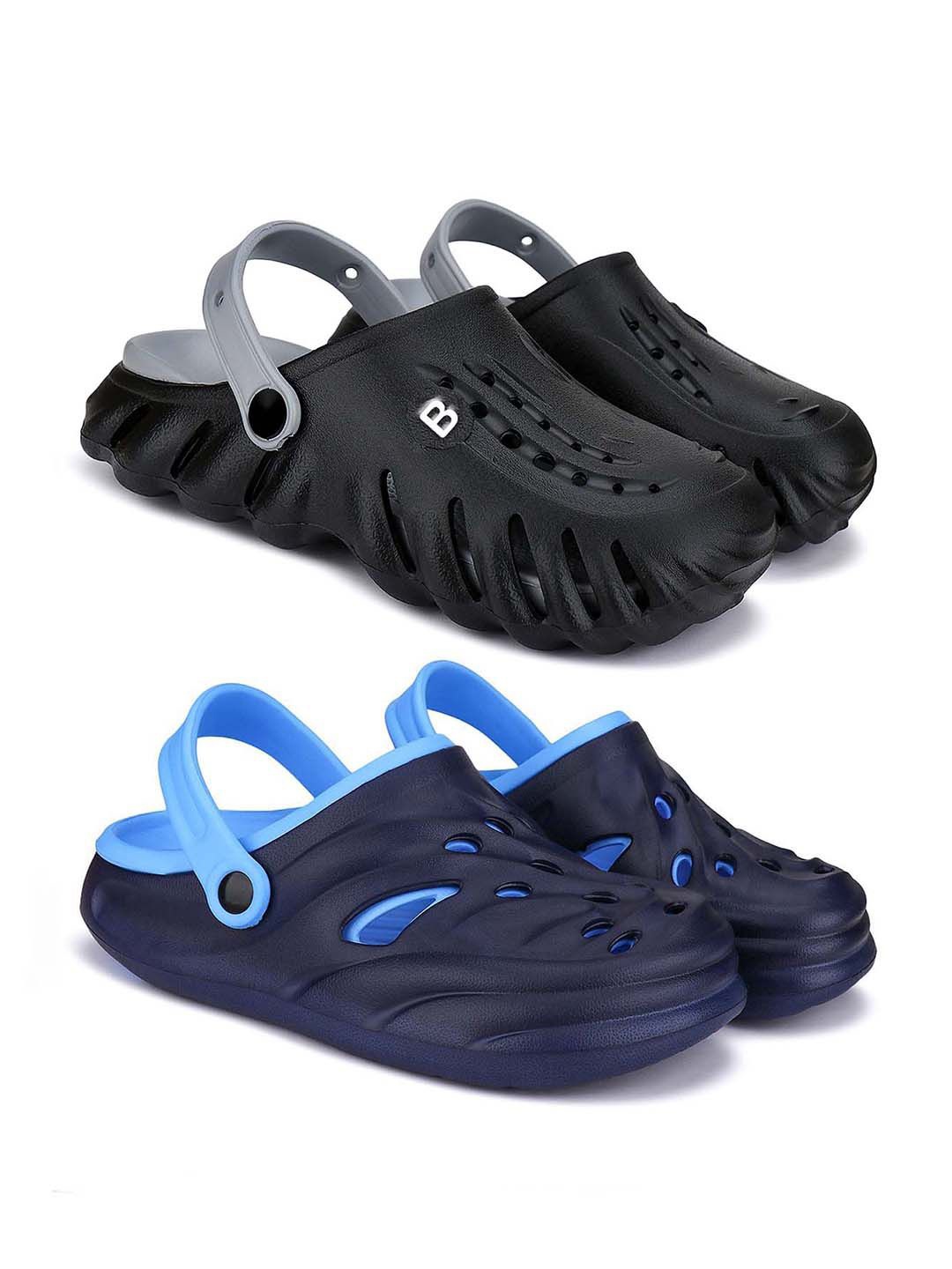 

BERSACHE Men Clogs, Black