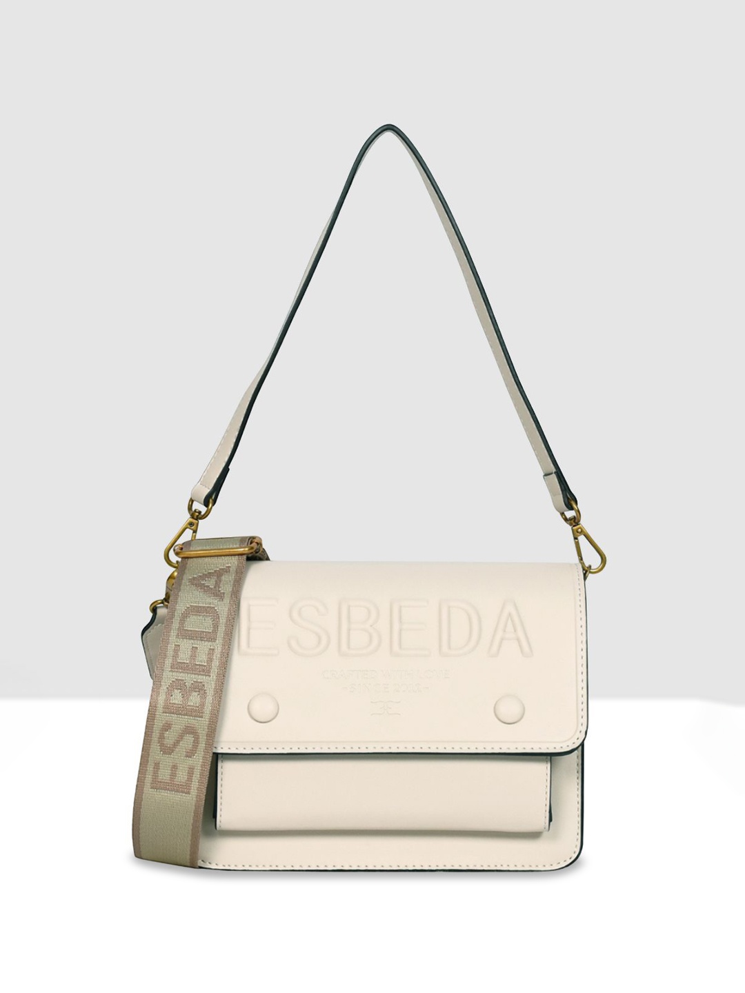 

ESBEDA PU Swagger Sling Bag, Cream