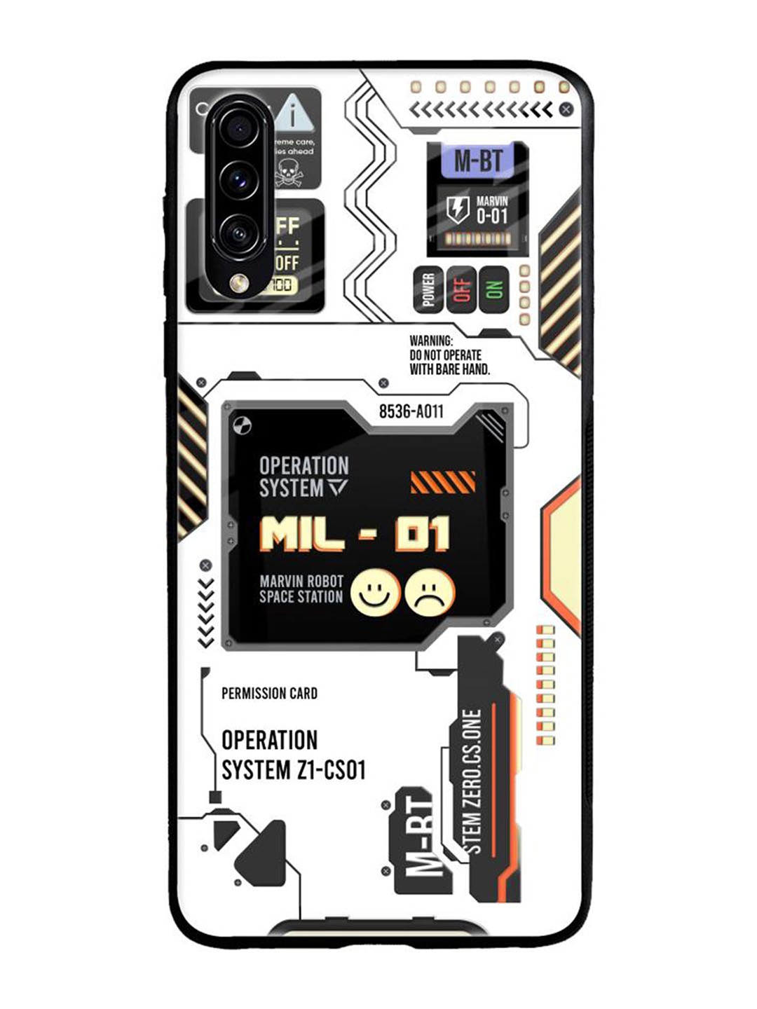 

QRIOH Typography Printed Samsung Galaxy A50s Back Case Mobile Accessories, White