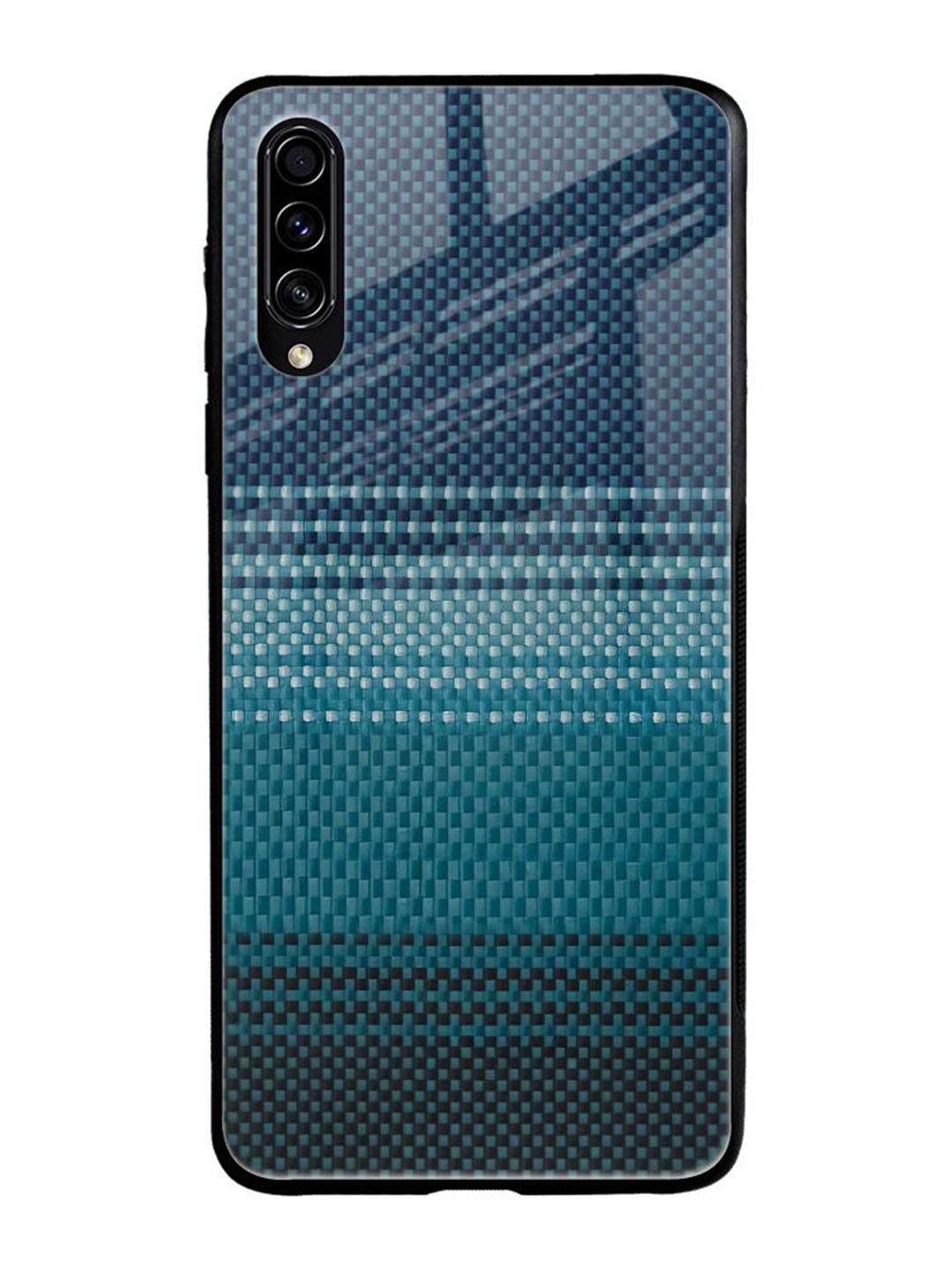 

QRIOH Abstract Printed Samsung Galaxy A50s Back Case Mobile Accessories, Blue