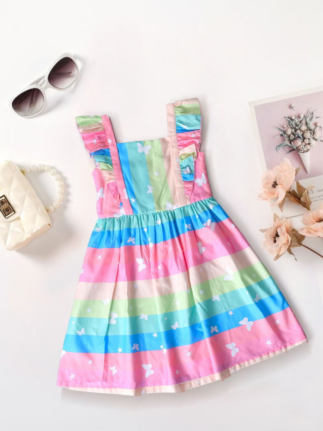 

pspeaches Print Fit & Flare Dress, Multi
