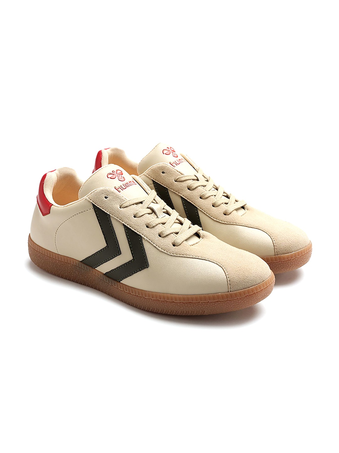 

hummel Men PU Sneakers, Beige