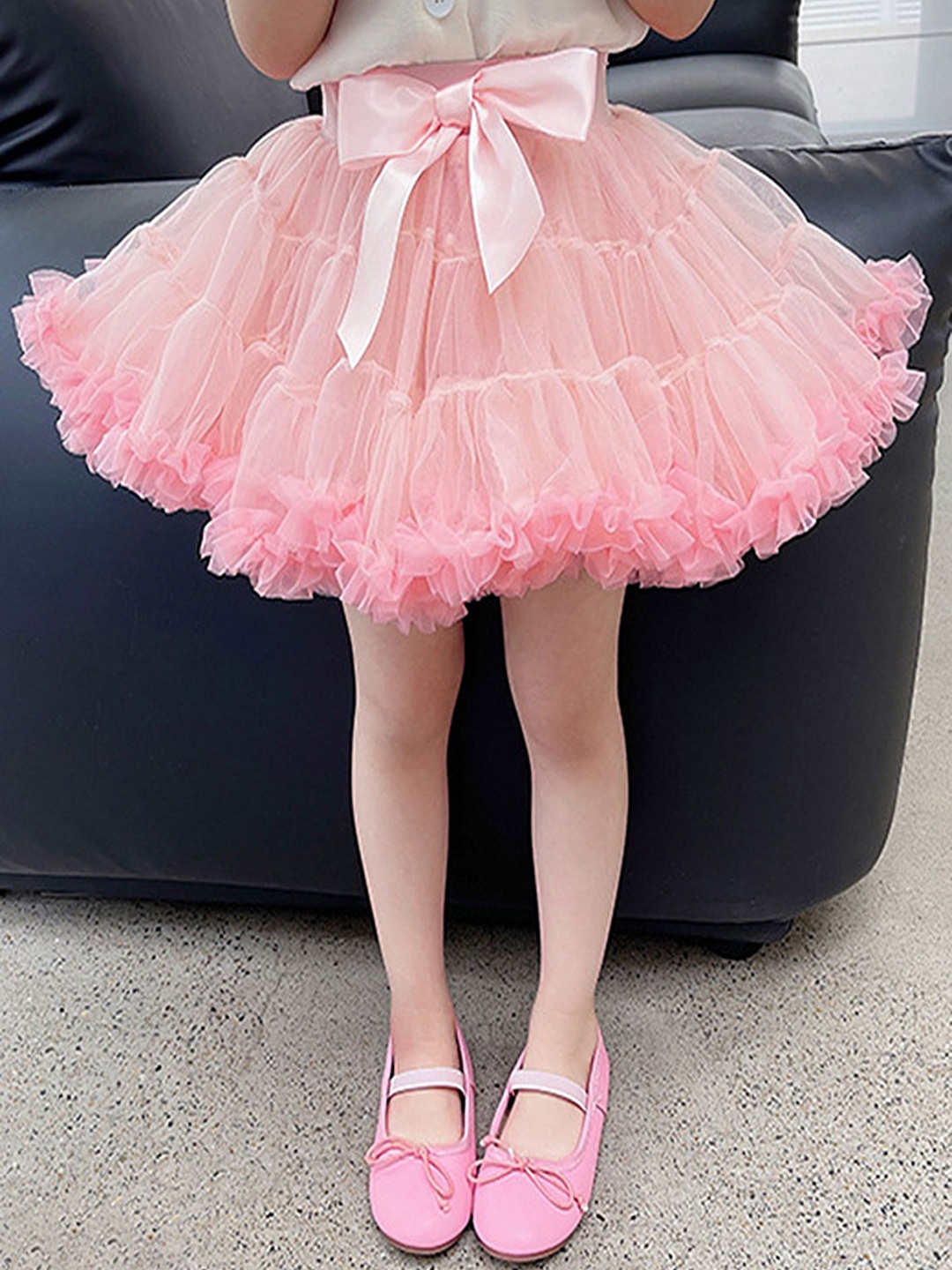 

LULU & SKY Girls Flared Mini Skirts, Pink