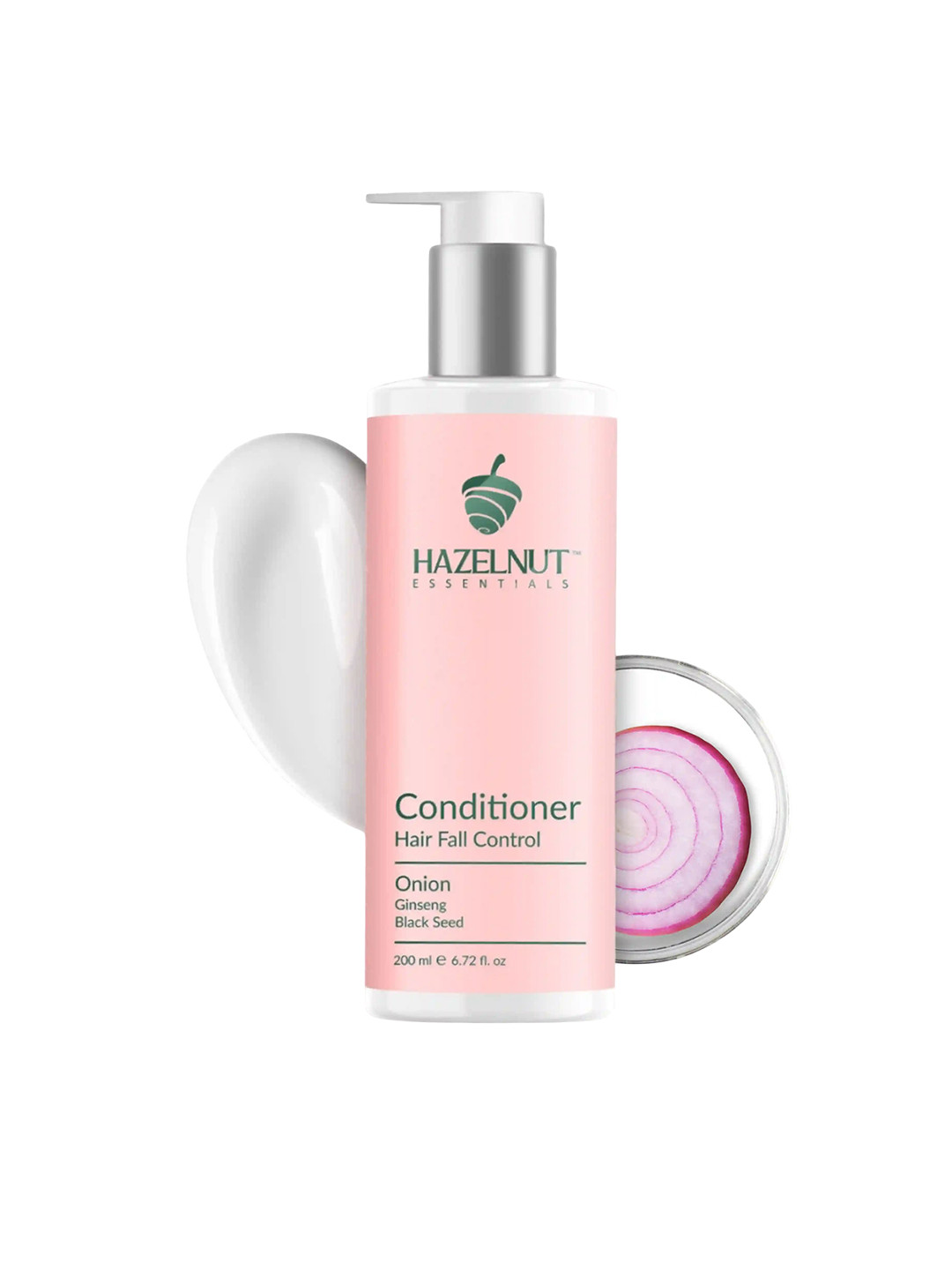 

Hazelnut Essentials Onion Conditioner With Ginseng & Black Seed- 200 ml, White