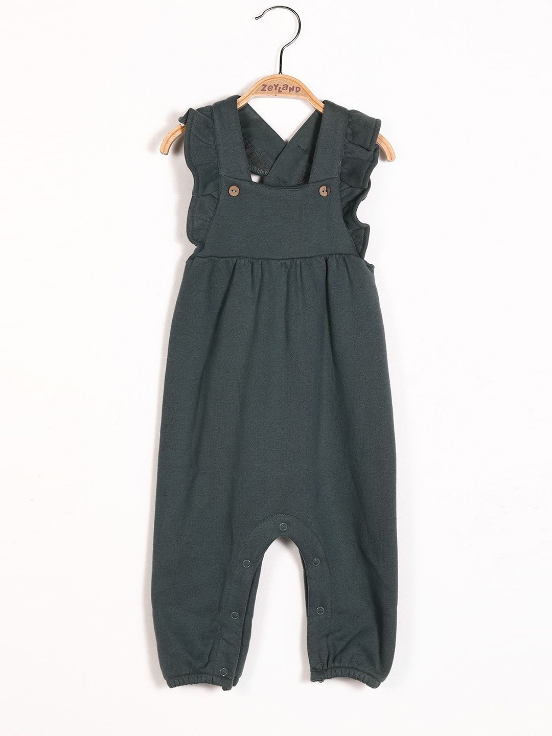 

YK Girls Basic Jumpsuit, Green