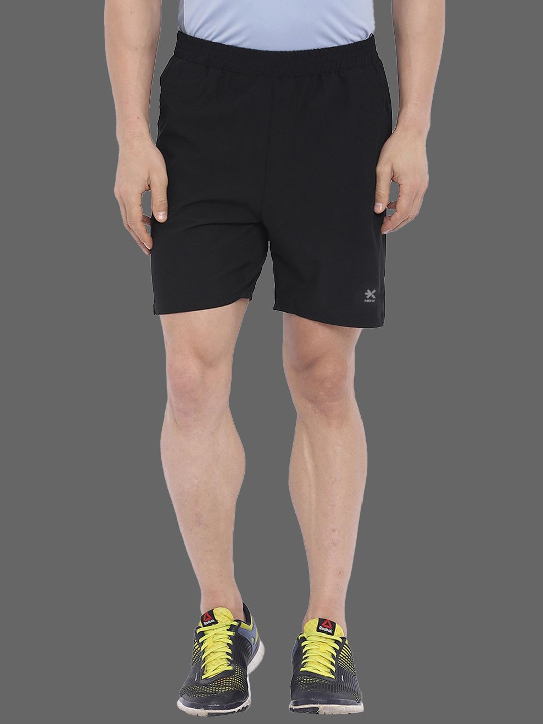 

HRX by Hrithik Roshan Men Solid Regular Fit Sports Shorts, Black